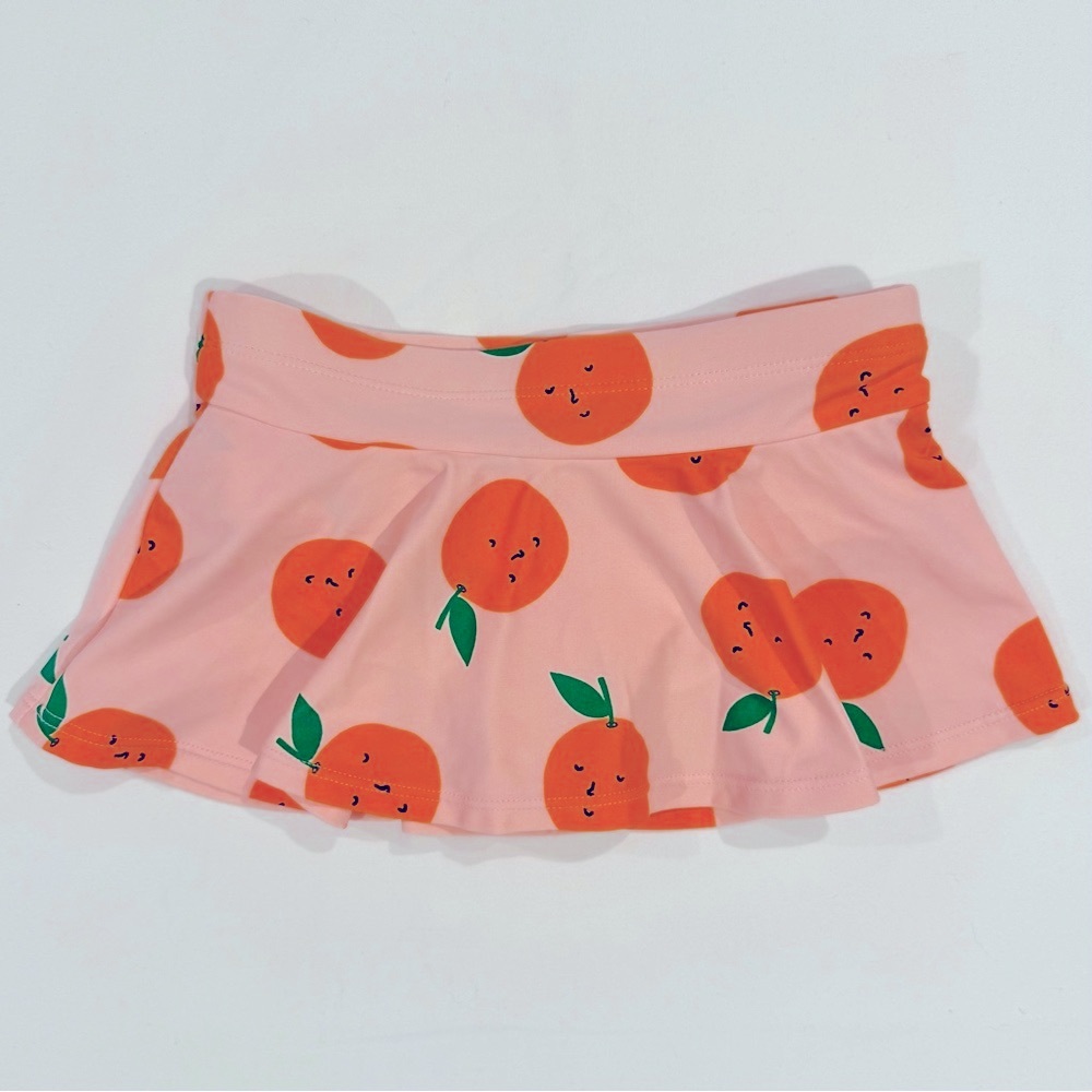 Hanna Andersson Sunblock Swim Skirt Girls 4 100 cm Rose Pink Oranges Beach Pool